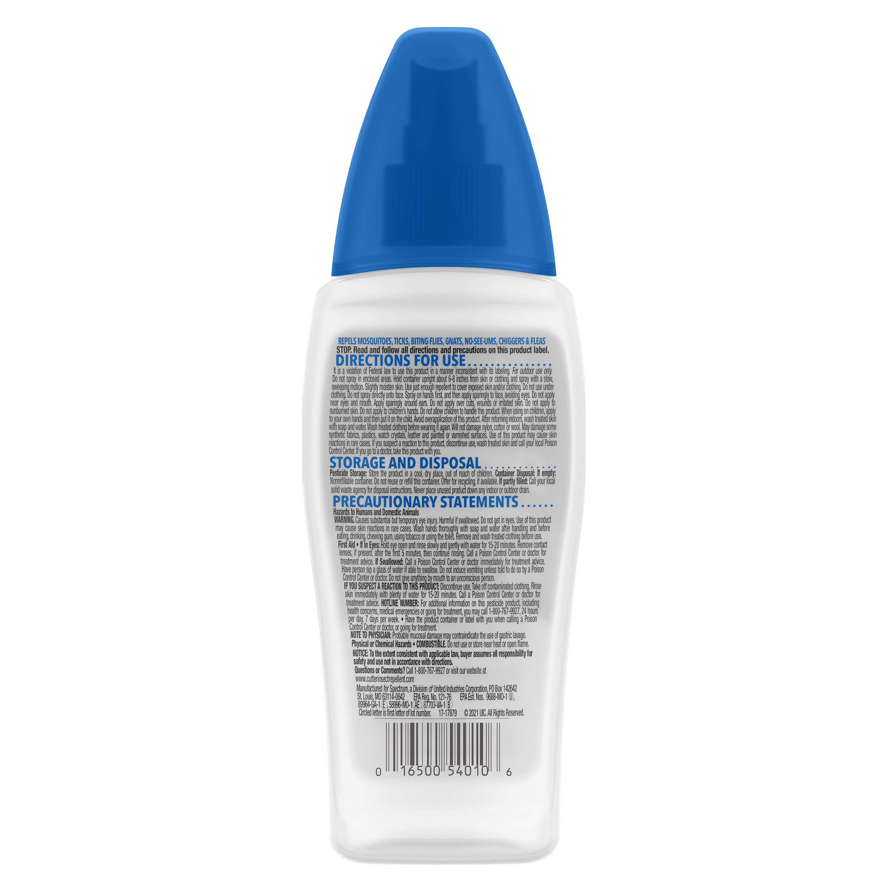 HG-54010 Skinsations Pump Spray 6oz Back